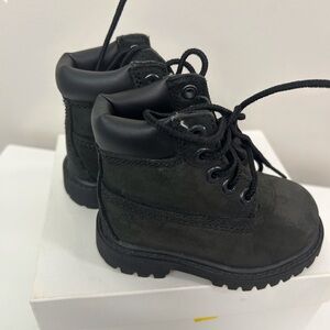 Timberland Kids Black Boots